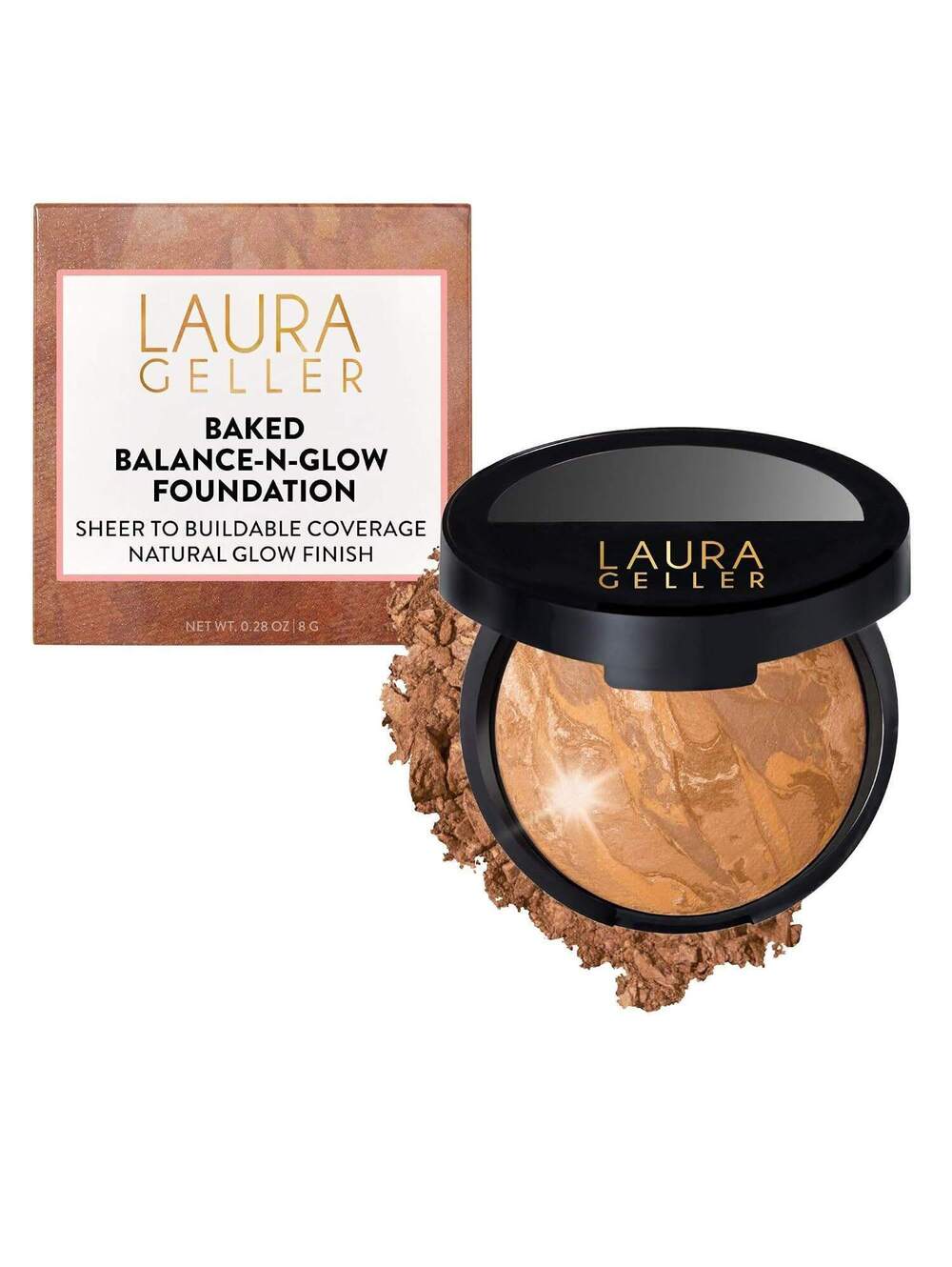 Laura Geller Baked Balance-N-Glow Powder Foundation, Sand, powder foundation